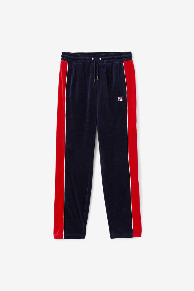 Fila Pants Mens Navy - Cima Velour - Philippines 3208419-HP